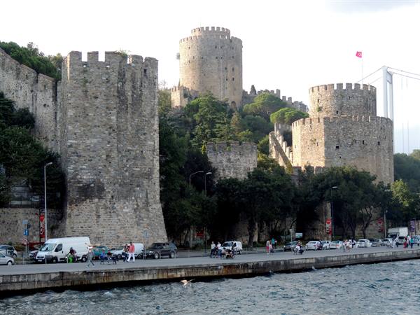 By boat on the Bosphorus - the Fortress of Europe
