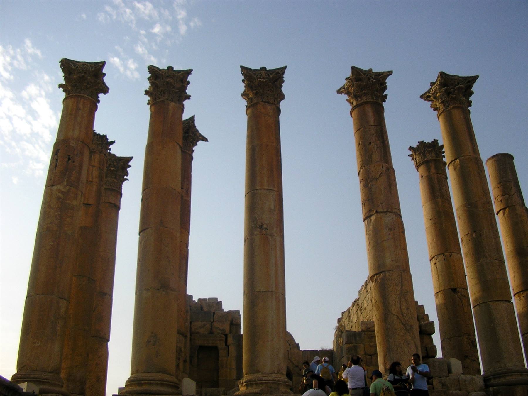 jerash columns of the temple of Artemis