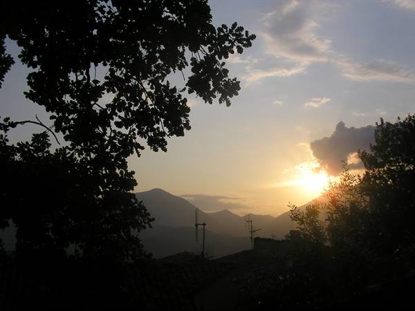 sunset seen from Lauria