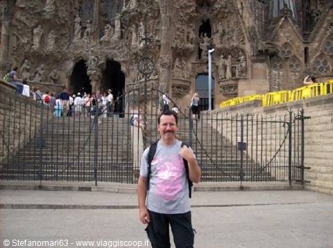 In front of the Sagrada Família