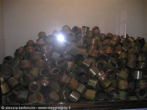 the Zyklon B cans: 5-7 kg of gas were enough to kill 1500 people