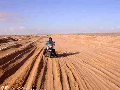 Towards the Ksar Ghilane oasis