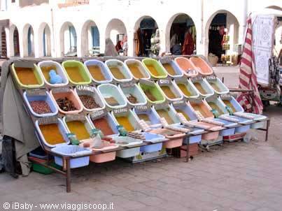 Spices in a bazaar