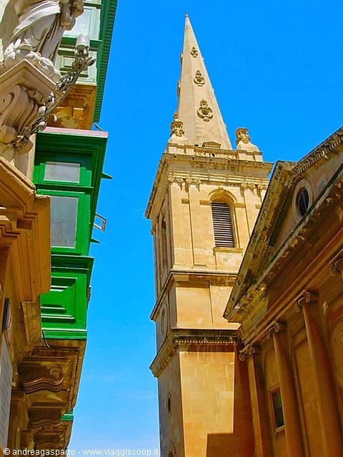 Balconies and church