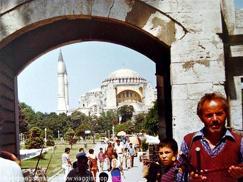 Leaving from Hagia Sophia