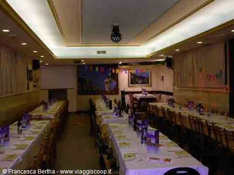 In the dining room of the Ristorante Pizzeria Park Club