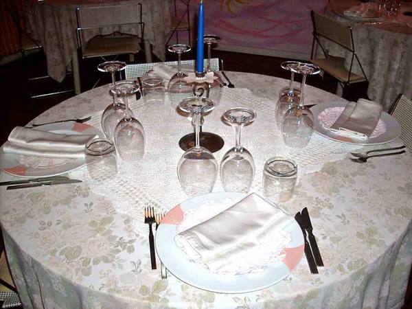 In the dining rooms of Ristorante Ametista of Moncalvo