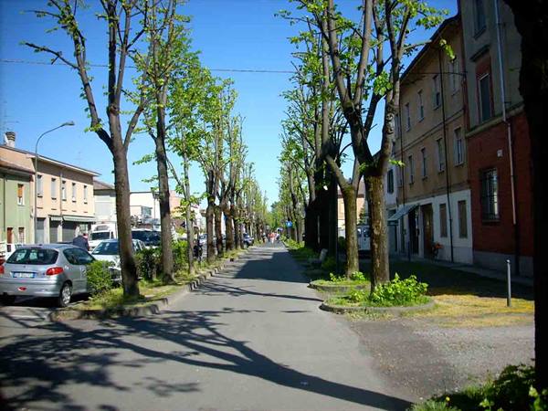 A street where the fortified walls once stood