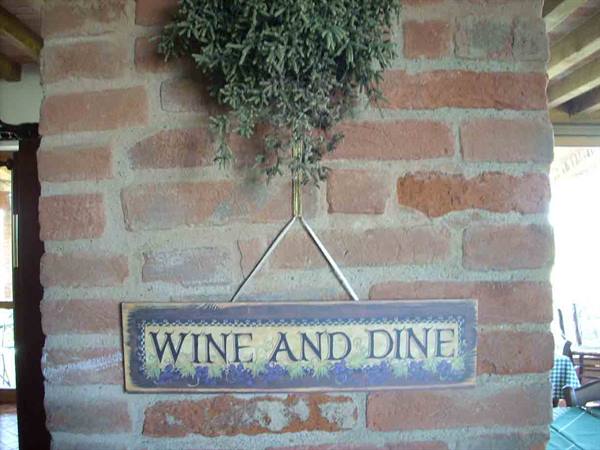 At the Ristorante Vino e Cucina of Castel San Giovanni