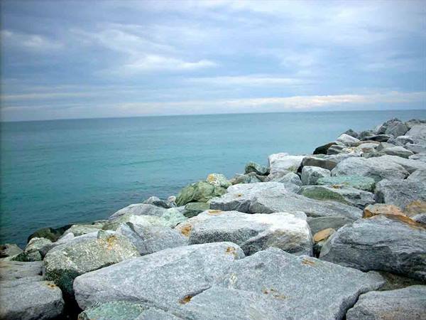 The sea in Celle Ligure