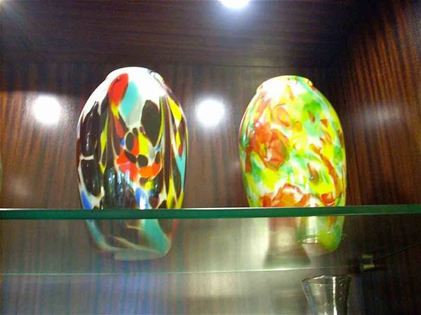 Artistic glass vases
