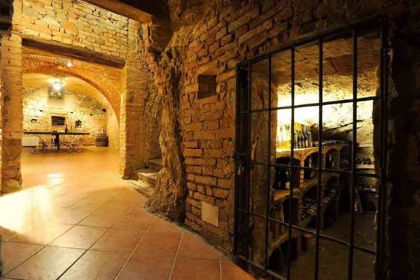 In the cellar of Ristorante Ai Cedri