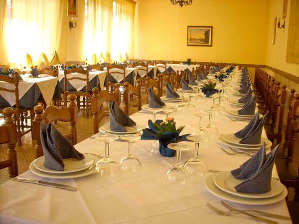 In the dining rooms of Ristorante San Pietro