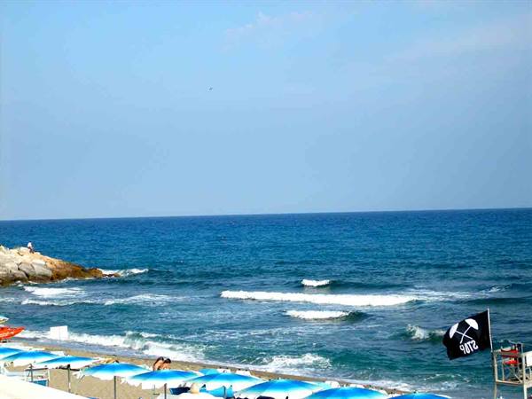 View of the beach of Varazze