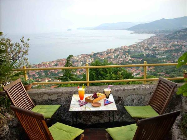 View from the terraces of the American Bar Ristorante Il Cappero