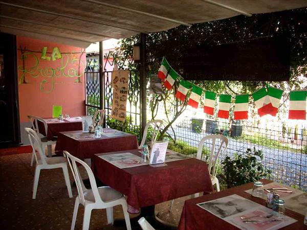 At the Trattoria La Pergola