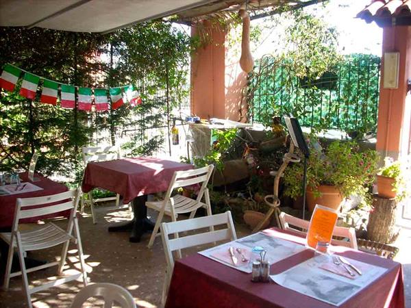 At the Trattoria La Pergola