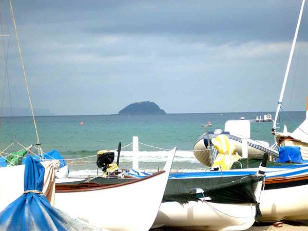 Gallinara Island seen from Laigueglia
