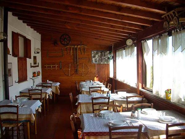 The dining room of Ristorante U Baccan