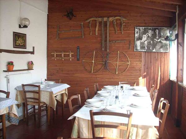 At the tables of Ristorante U Baccan