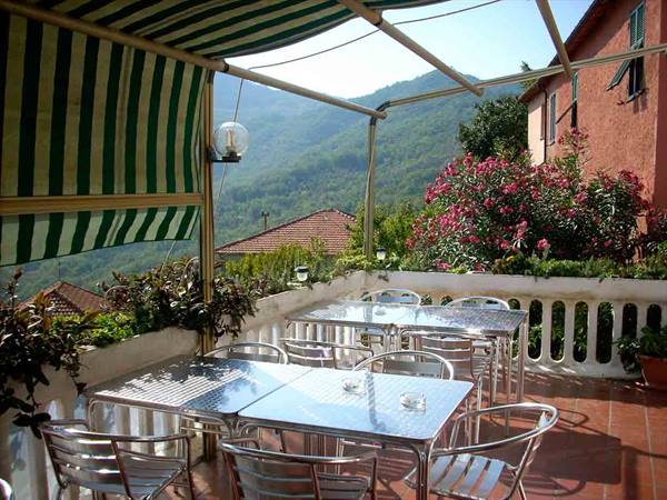 In the outdoor area of Ristorante U Baccan