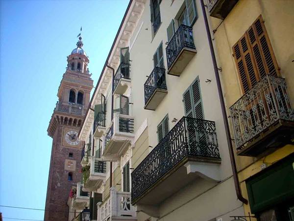 view of a street in Casale Monferrato