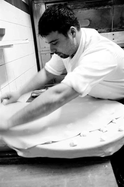 Preparation of the cheese focaccia