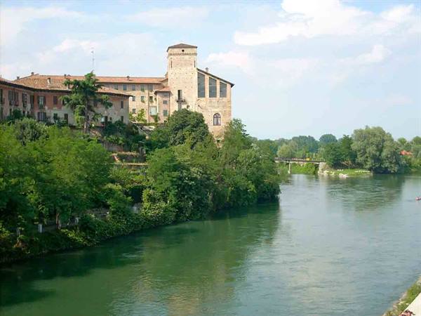 Panoramic view in Cassano d'Adda