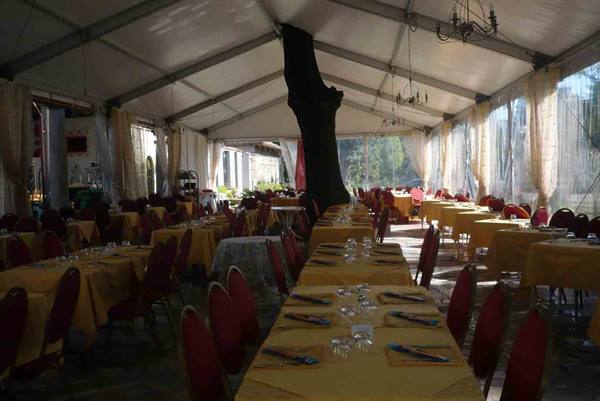 The veranda of Hotel Ristorante Julia