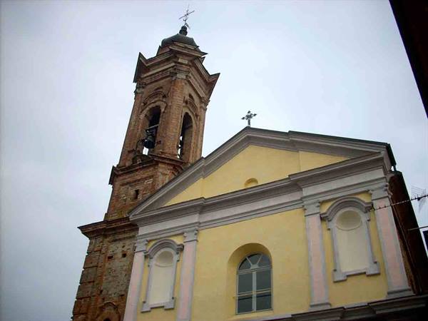 The churches in the old town of La Morra