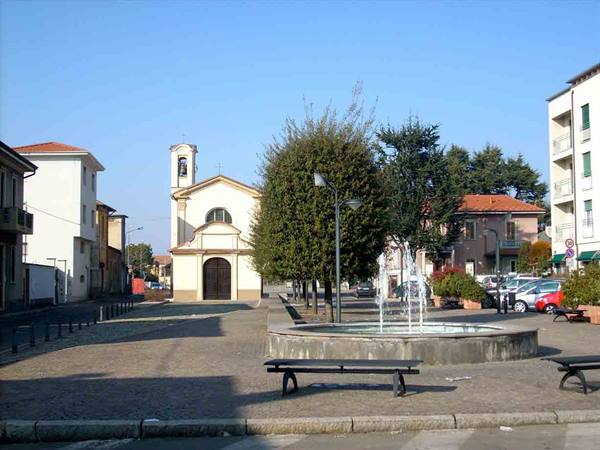 A beautiful square in Olgiate Olona