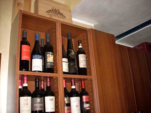 Some of the many bottles of the wine shop