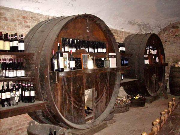 At the cellar of Ristorante Cantine del Gavi