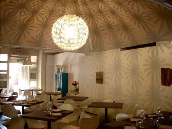 In the dining room of Ristorante Barracudino di Monza