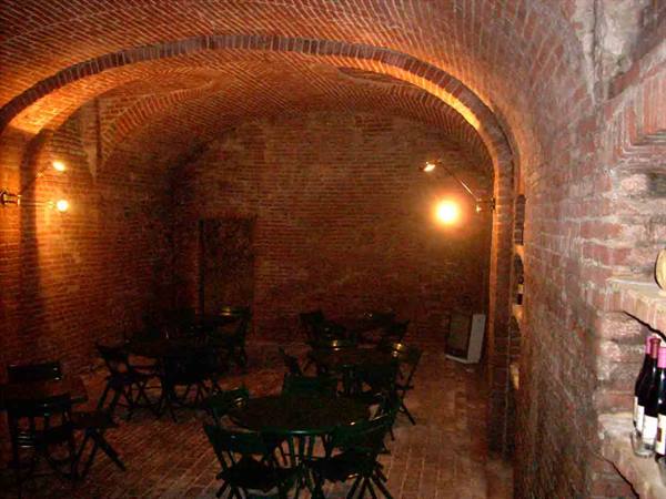 The evocative cellar of Locanda dell'Arzente