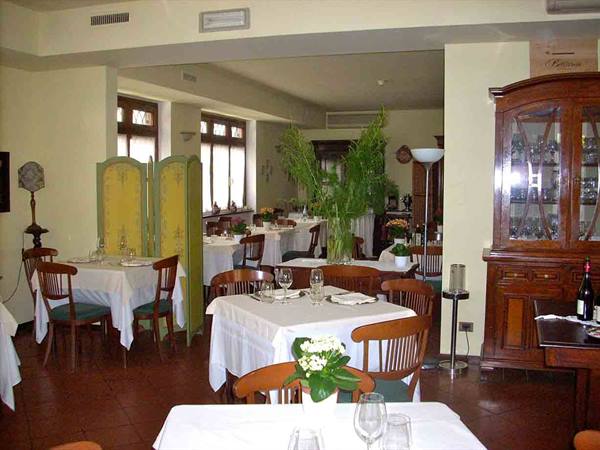 In the dining room of Albergo Ristorante Selvatico