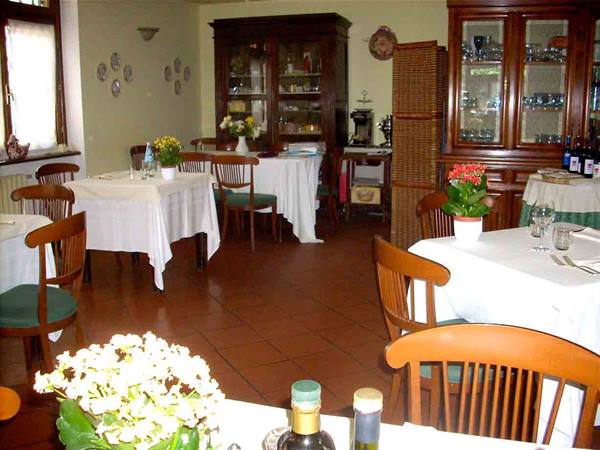 In the dining room of Albergo Ristorante Selvatico