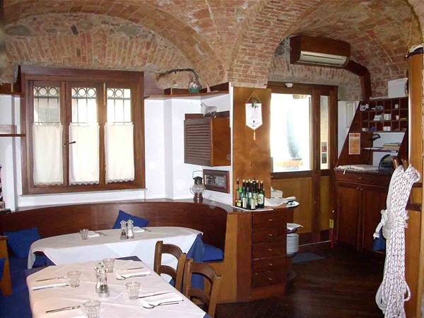 In the rooms of Ristorante Il Paguro