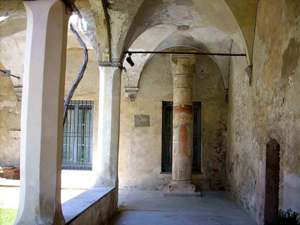 In the cloister near the Sistine Chapel