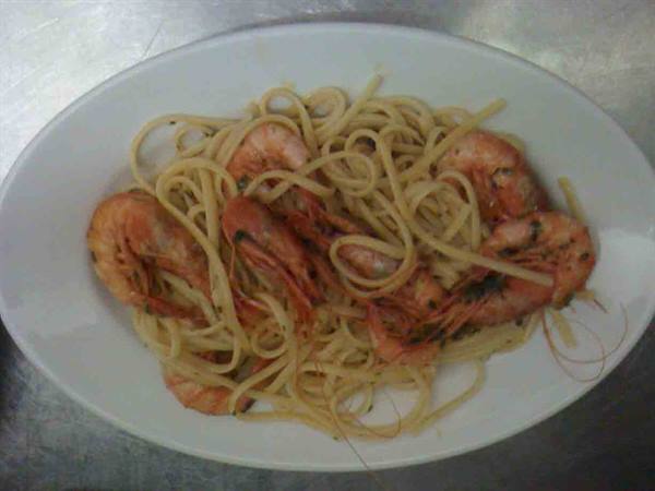 The sea on the table at Ristorante La Lampara