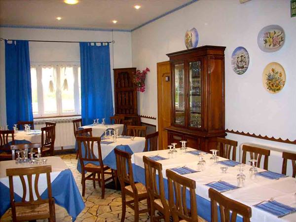 In the dining room of Ristorante La Girotta