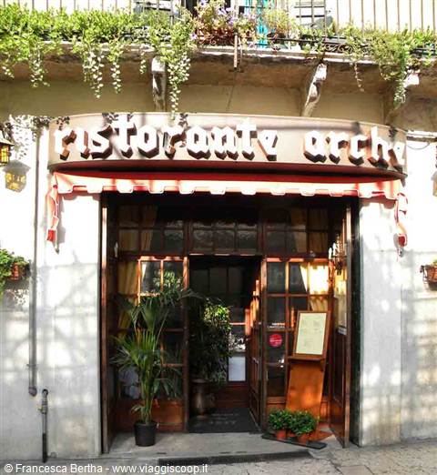 The entrance of Ristorante Arche