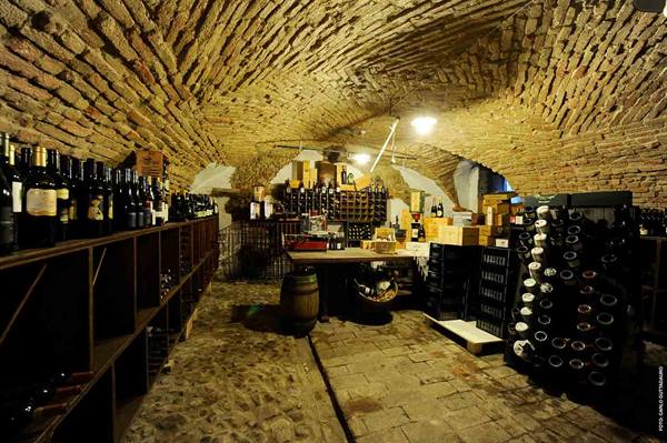 The cellar of Ristorante Il Trovatore