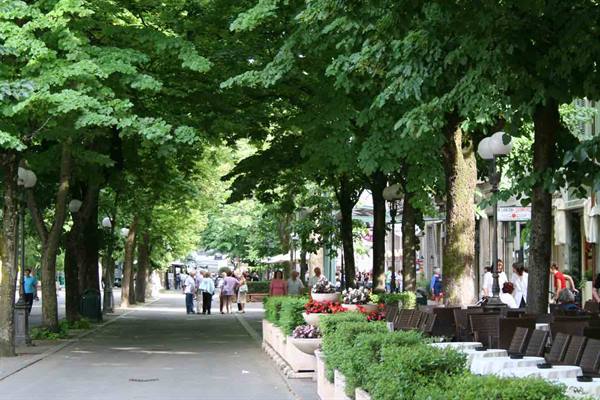 Viale Romagnosi in Salsomaggiore Terme