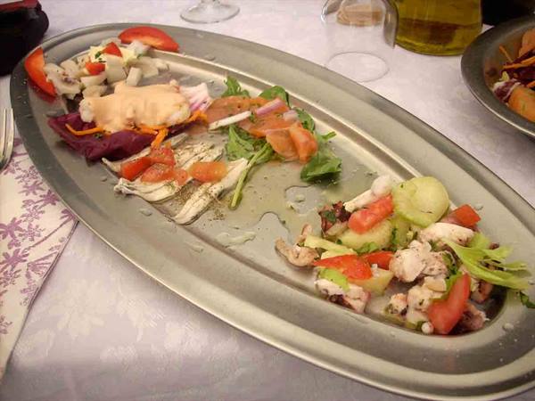 Ristorante Vela: a fantastic seafood appetizer