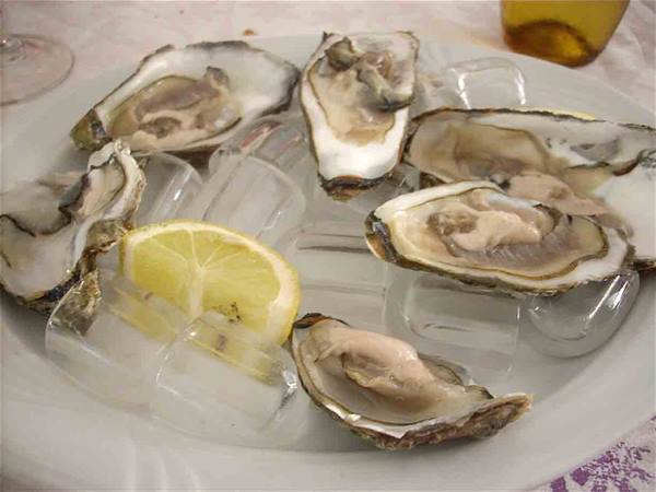 Ristorante Vela: the oysters
