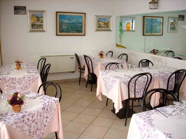 In the dining room of Ristorante Vela