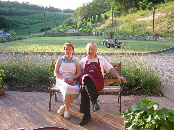 The owners of Ristorante La Casa nel Bosco