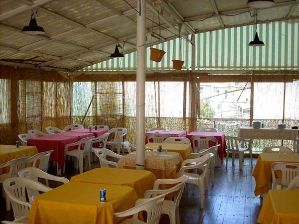 The large outdoor area of Trattoria Marchi