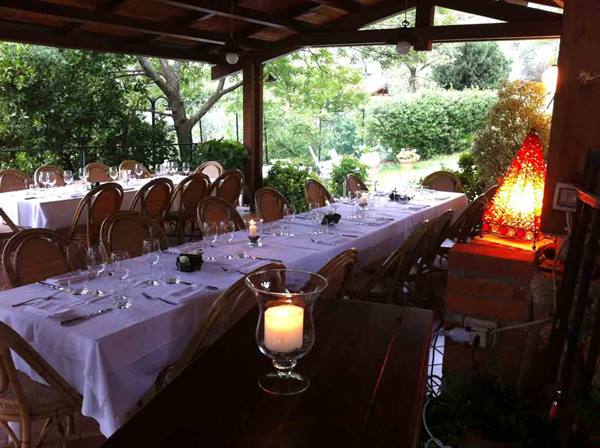 The garden of Ristorante San Giovanni